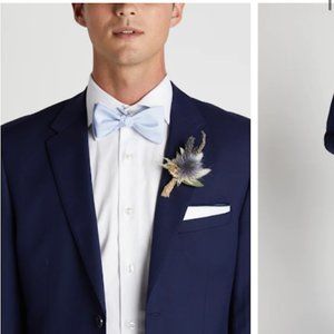 8 ice blue bowties